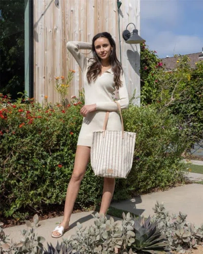 Graf & Lantz Graf Lantz Hana Canvas Tote In White