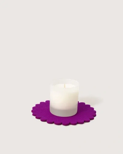 Graf & Lantz Graf Lantz Crest Merino Wool 8" Trivet In Pink