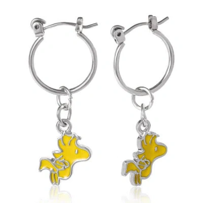 Peanuts Snoopy Enamel 6 Piece Earring Set, Studs And Hoops In Metallic