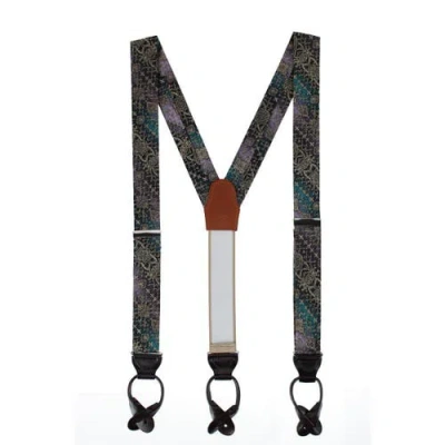 Trafalgar The Spellbound Brocade Silk Button End Novelty Brace In Animal Print