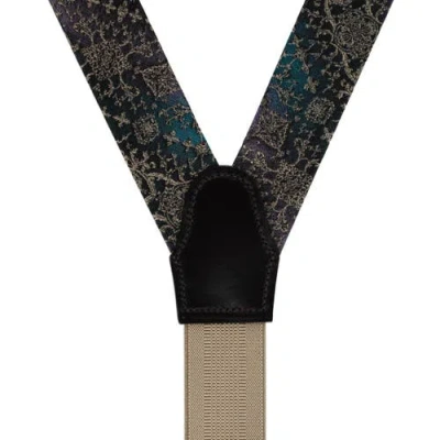 Trafalgar The Spellbound Brocade Silk Button End Novelty Brace In Animal Print