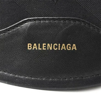 Pre-owned Balenciaga Black Canvas Leather Shoulder Bag Sling Bag ()