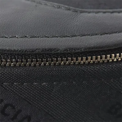Pre-owned Balenciaga Black Canvas Leather Shoulder Bag Sling Bag ()