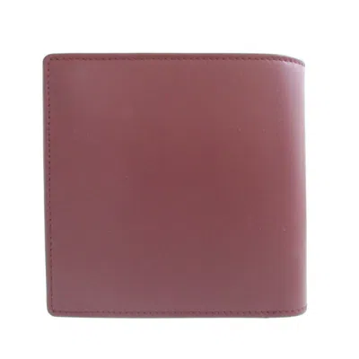 Pre-owned Cartier Must Bordeaux Leather Wallet (bi-fold) () In Burgundy