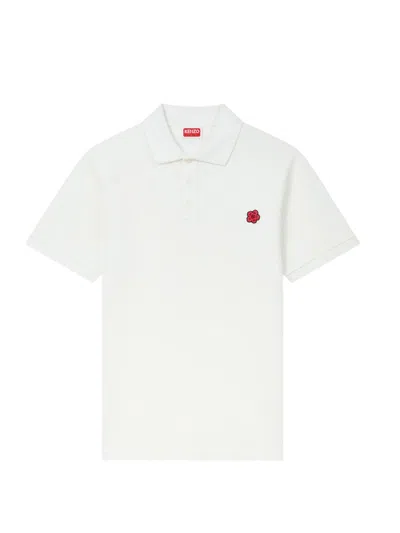 Kenzo "boke Flower" Polo Shirt In White