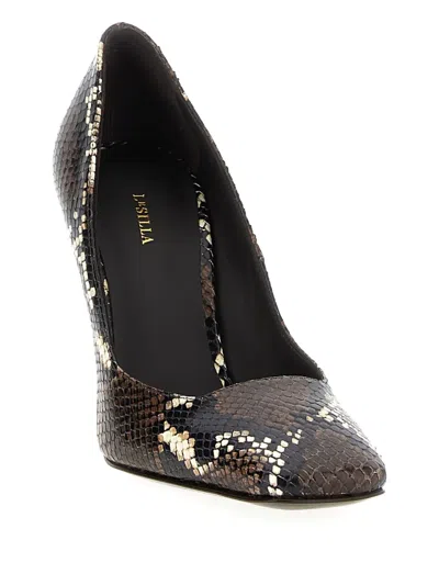Le Silla 100mm Vittoria Python-print Pumps In Brown
