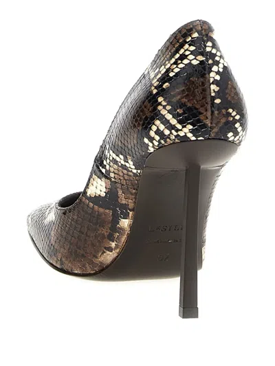 Le Silla 100mm Vittoria Python-print Pumps In Brown
