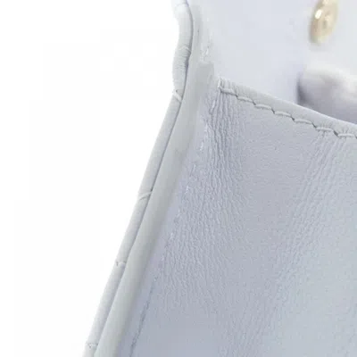 Pre-owned Dior Christian  Blue Leather Wallet (bi-fold) ()