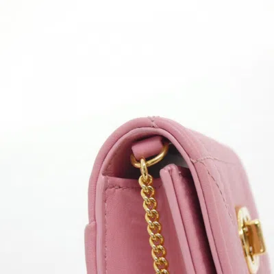 Pre-owned Dior Christian  Pink Leather Shoulder Bag ()
