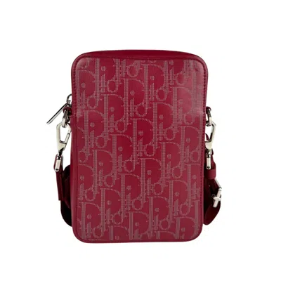 Pre-owned Dior Christian  Red Color Leather Shoulder Bag ()