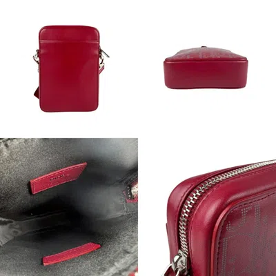 Pre-owned Dior Christian  Red Color Leather Shoulder Bag ()
