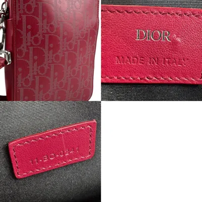 Pre-owned Dior Christian  Red Color Leather Shoulder Bag ()