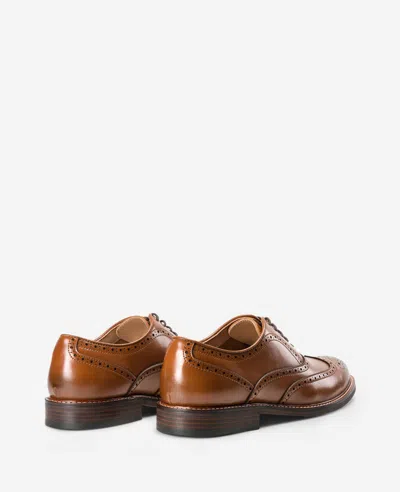 Reaction Kenneth Cole Reaction - Lance Wingtip Brogue Oxford Shoe In Brown