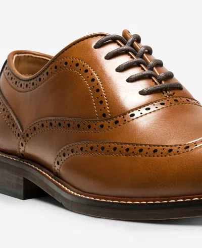 Reaction Kenneth Cole Reaction - Lance Wingtip Brogue Oxford Shoe In Brown
