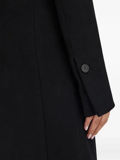 Ferragamo Flap-pocket Single-breasted Coat In Black