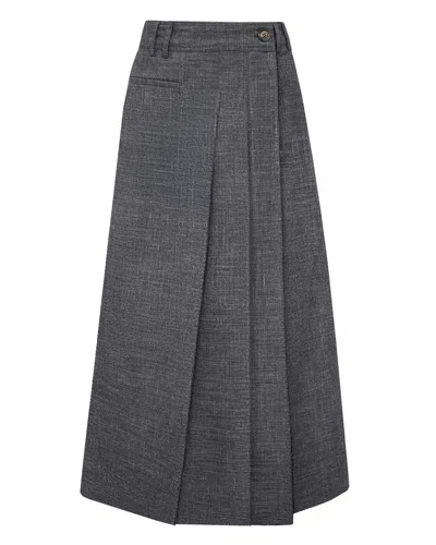 Soeur High-waisted Midi Skirt Featuring Pockets