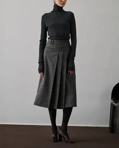Soeur High-waisted Midi Skirt Featuring Pockets