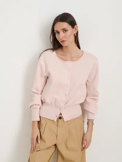 Alex Mill Louisa Cardigan In Cotton Cashmere In Brown
