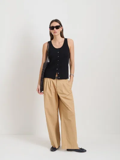 Alex Mill Louisa Vest In Cotton Cashmere In Black