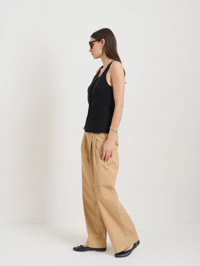Alex Mill Louisa Vest In Cotton Cashmere In Black