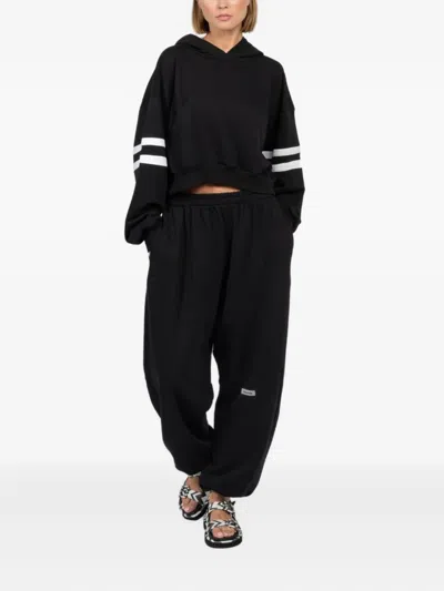 Freedér Logo-patch Sweatpants In Black