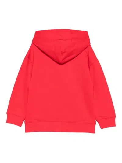 Marc Jacobs Girl's Trompe-l'oeil Bag Hooded Sweatshirt In Red