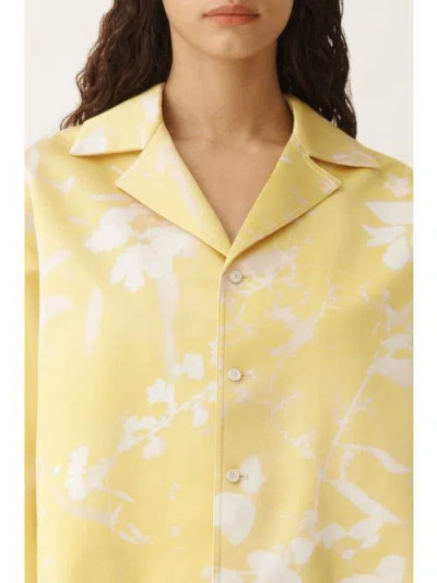 Fabiana Filippi All-over Patterned Silk Blazer In Yellow