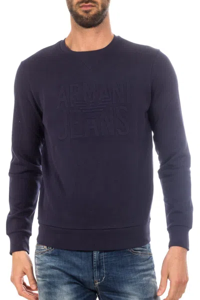 Armani Jeans Sweatshirt Hoodie In Blue