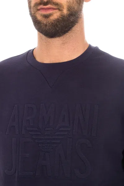 Armani Jeans Sweatshirt Hoodie In Blue