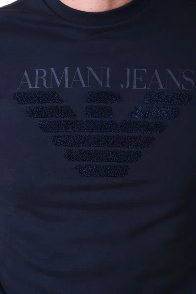 Armani Jeans Sweatshirt Hoodie In Blue