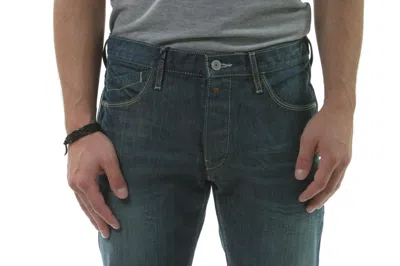 Armani Jeans Slim Cotton Jeans In Blue