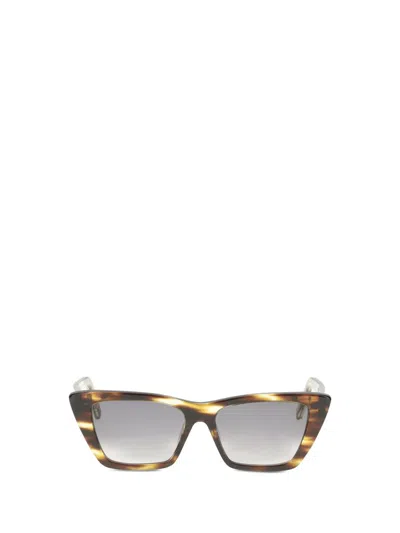 Saint Laurent Womens Brown Sl276 Mica Cat-eye Frame Acetate Sunglasses In Brown
