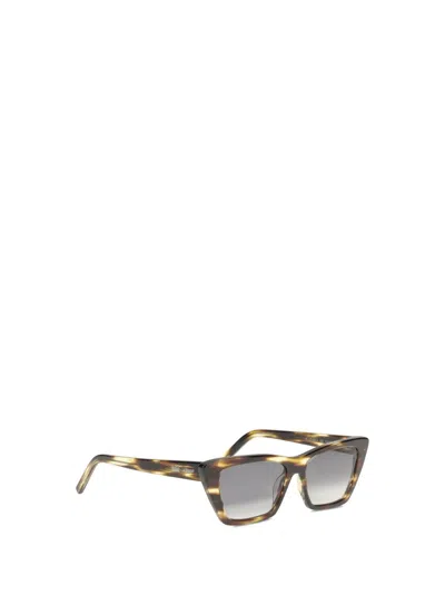 Saint Laurent Womens Brown Sl276 Mica Cat-eye Frame Acetate Sunglasses In Brown