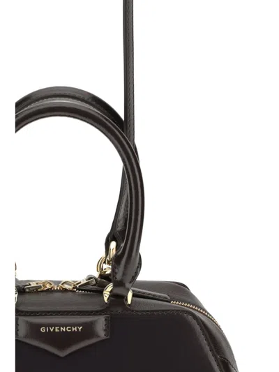 Givenchy Small Antigona East-west Box Leather Bags In Brown
