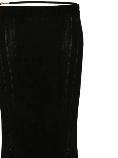 Jacquemus La Jupe Pralu Midi Skirt In Black