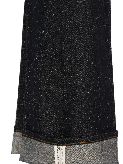 Burberry Indigo Jeans With Turn-ups In Black