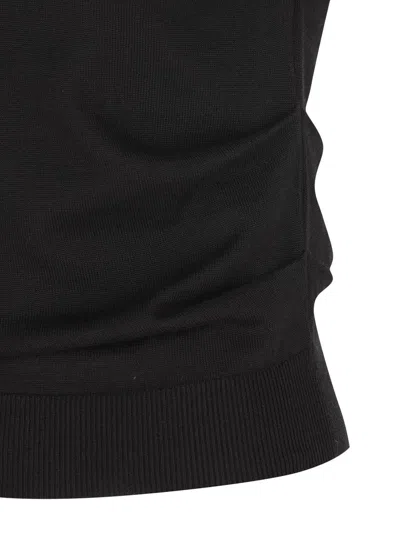Loewe Women Curled Hips Polo Shirt In Black