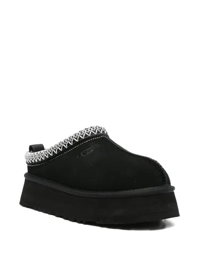 Ugg Tasman Slip-on Shearling Flat Mules In Black