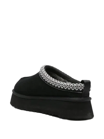 Ugg Tasman Slip-on Shearling Flat Mules In Black