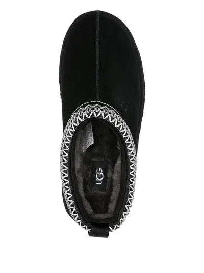 Ugg Tasman Slip-on Shearling Flat Mules In Black