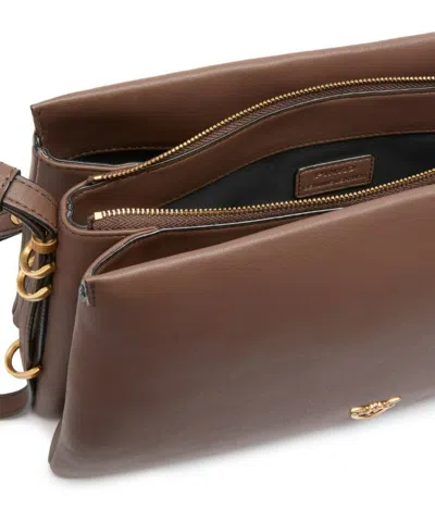 Pinko Triplet Crossbody Bag In Brown