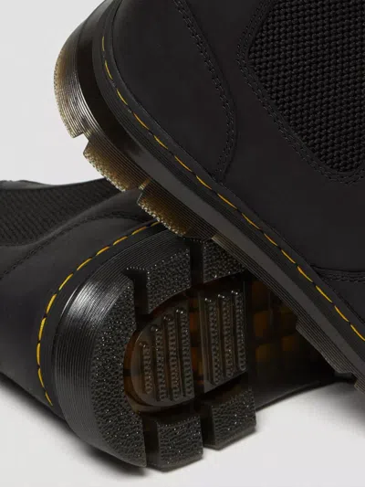 Dr. Martens' Elastic-panel Leather Boots In Black