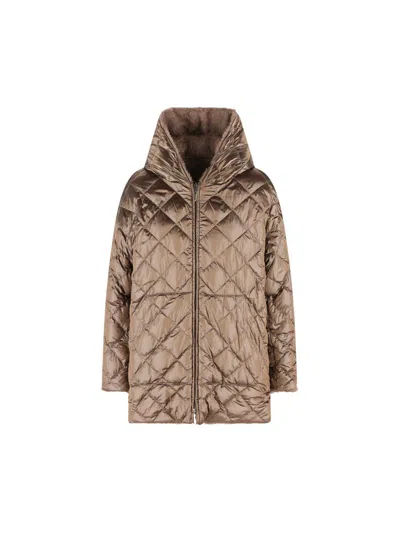 Max Mara The Cube Coats In Brown