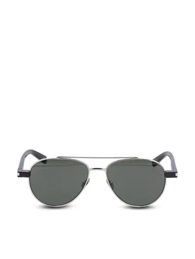 Saint Laurent Glasses In Gray
