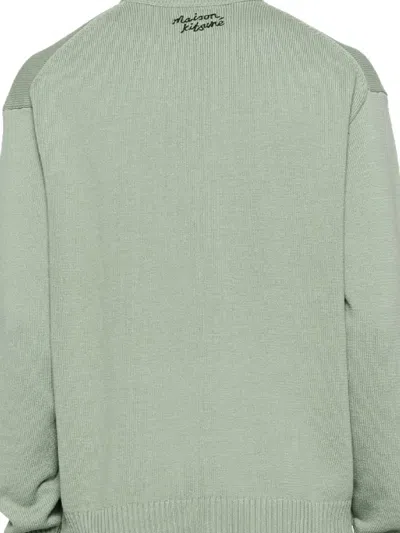 Maison Kitsuné Sweater In Green