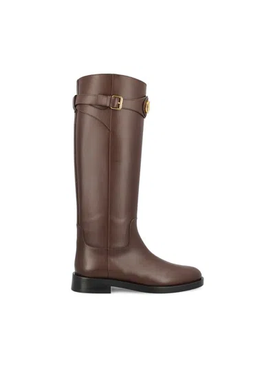Valentino Garavani Boots In Brown