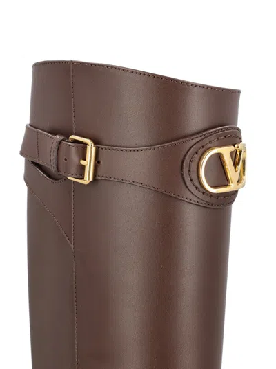 Valentino Garavani Boots In Brown
