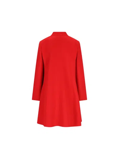 Valentino Womens Paris Embellished Regular-fit Wool And Cashmere Wool Coat In Red