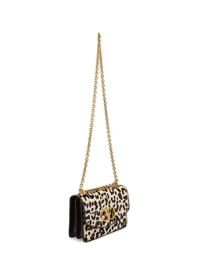 Valentino Vain Leopard-print Calf Hair Shoulder Bag In Animal Print
