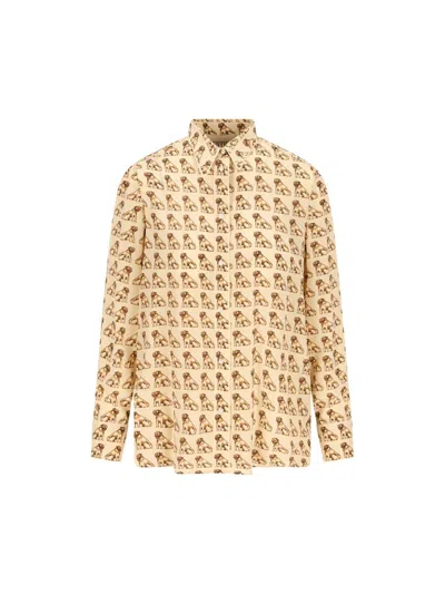 Valentino Garavani Petit Charles Print Shirt Shirt And Blouse White In Multi